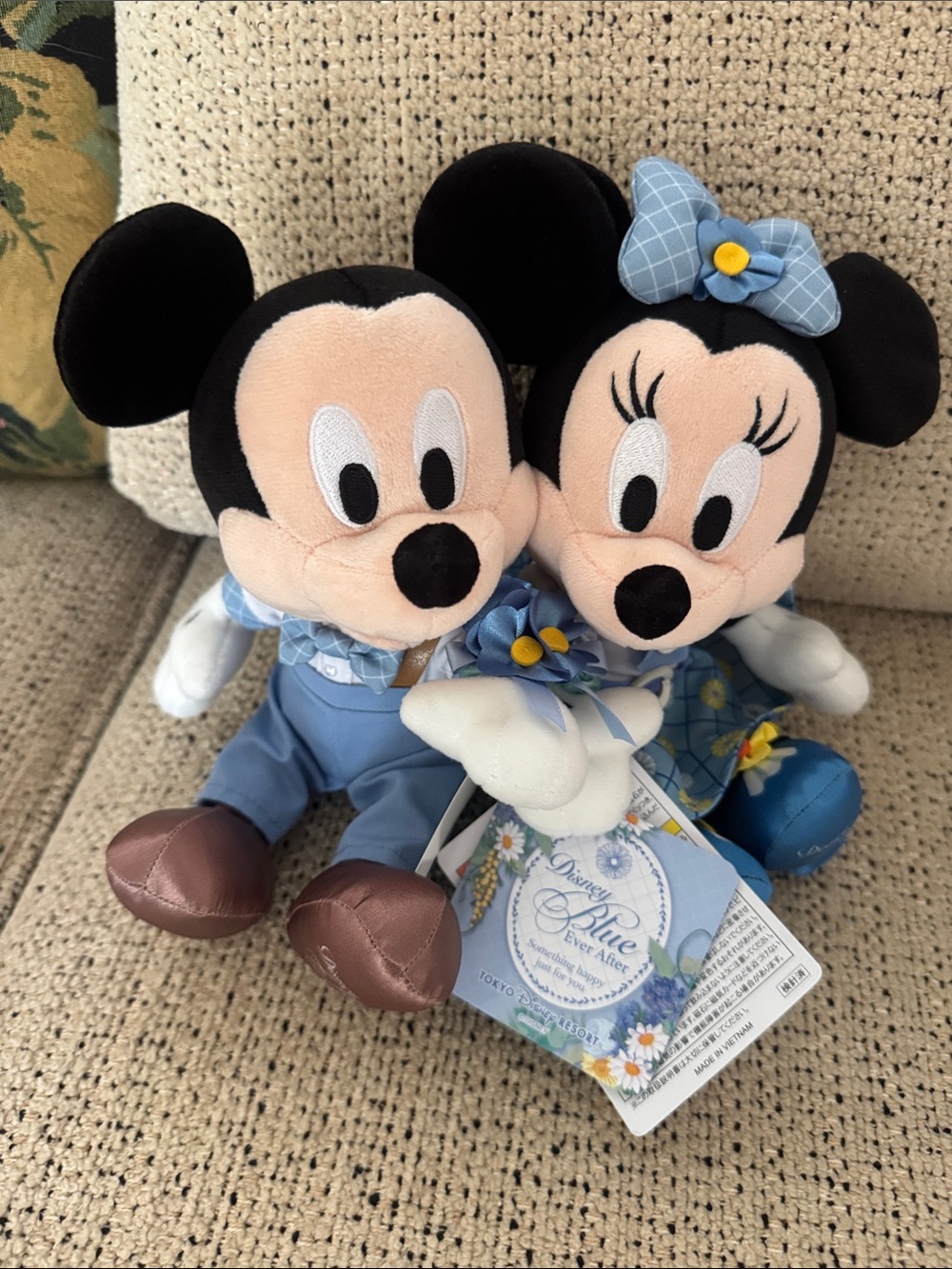 Tokyo Disney Resort Disney Blue Ever After Mickey & Minnie Plush Pair